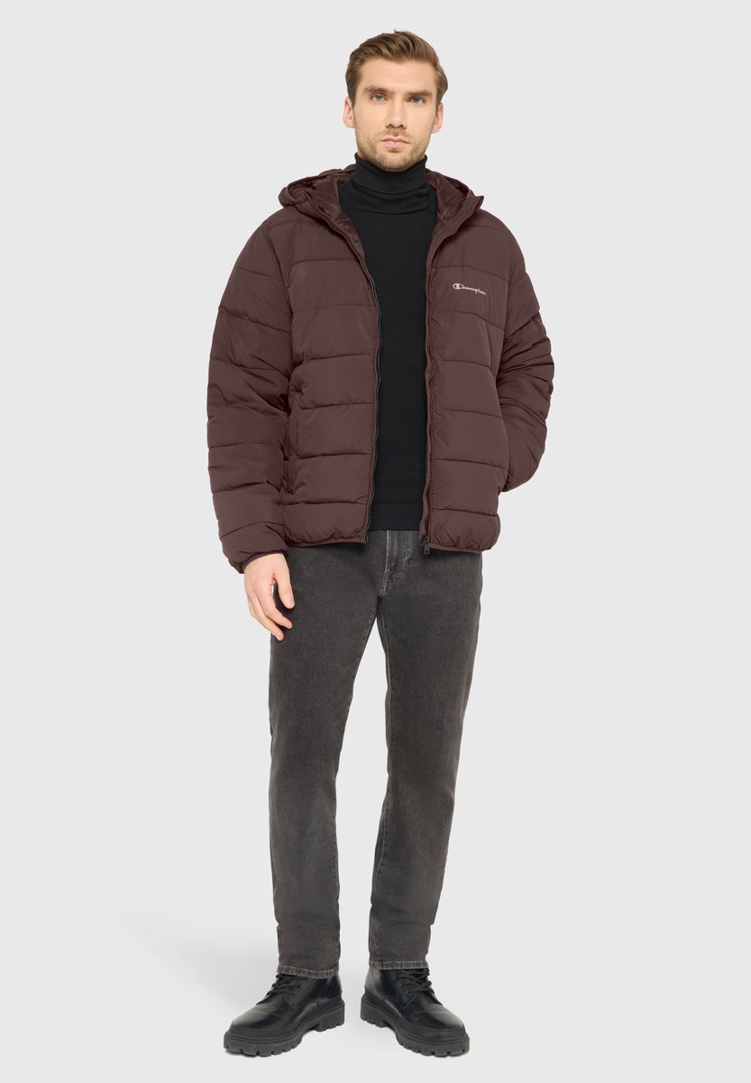 Leichte gesteppte Pufferjacke mit Kapuze