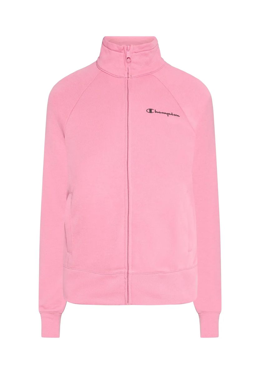 Sweatjacke mit Stehkragen und Reißverschluss