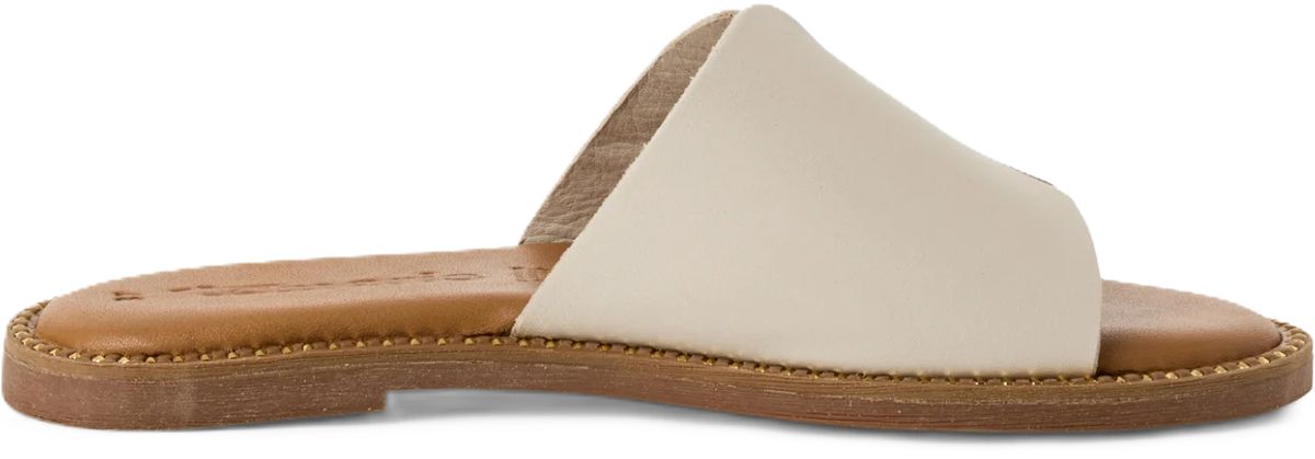 Minimalistische Leder Pantolette zum Reinschlüpfen