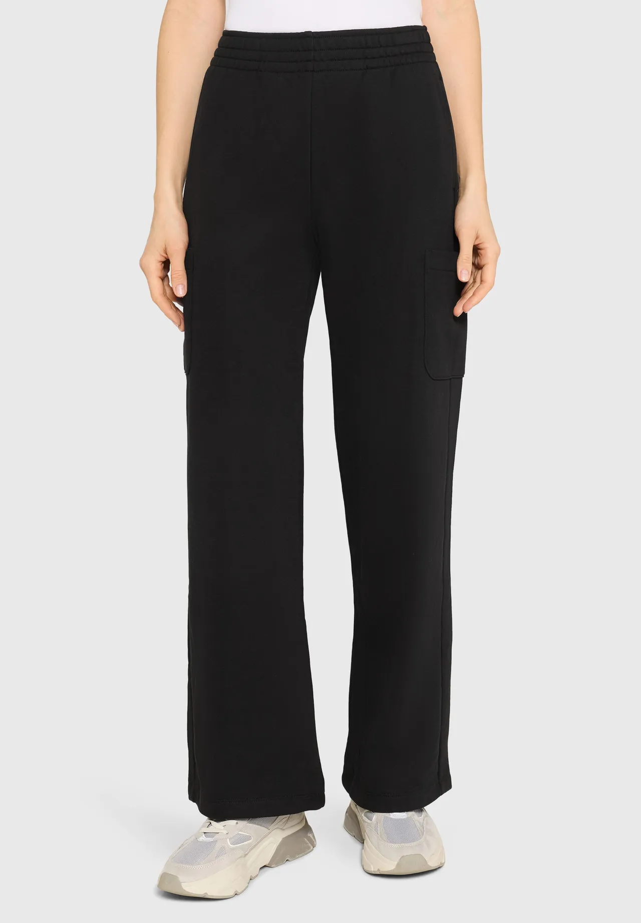 Entspannte Straight-Leg Cargo-Sweathose