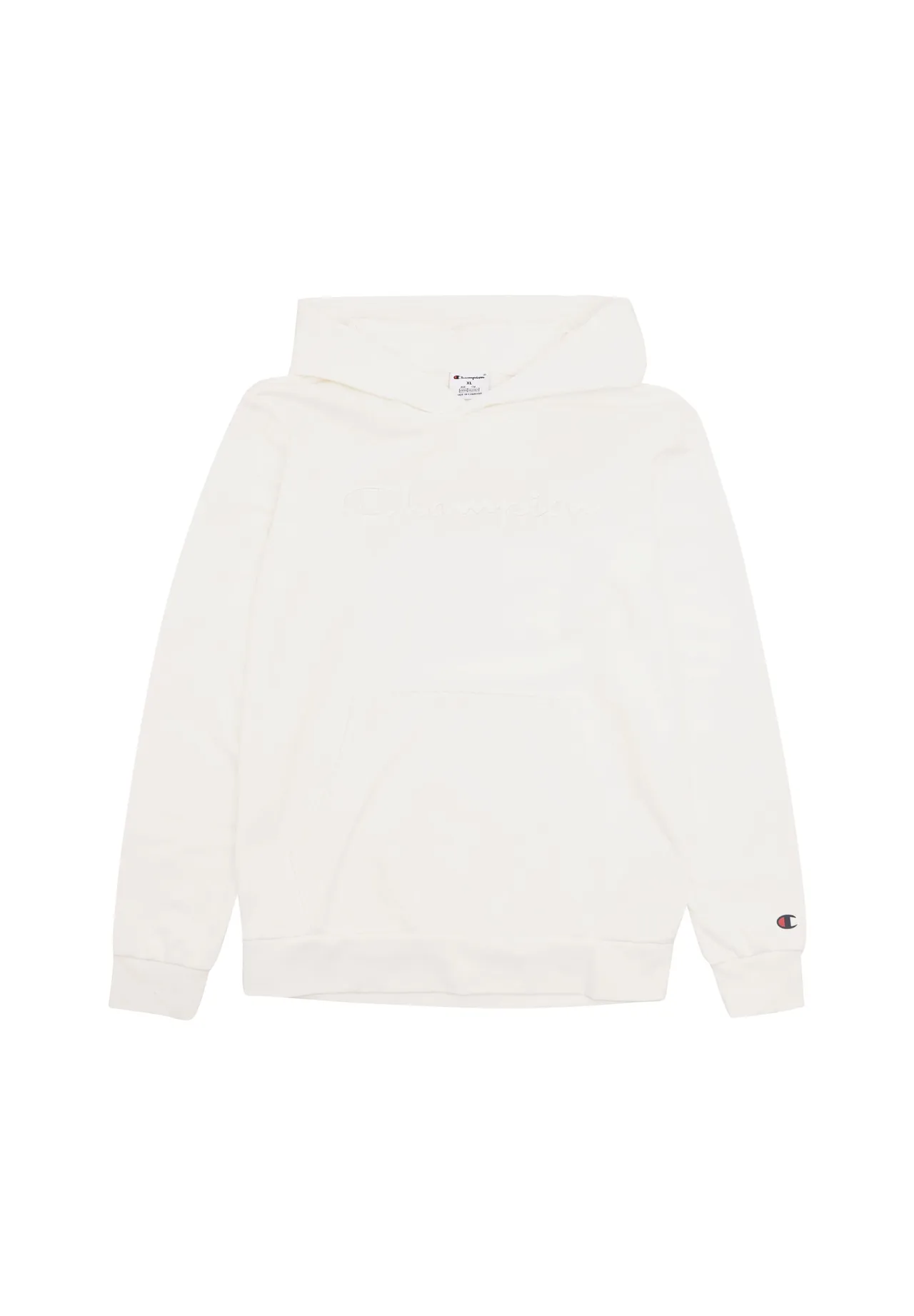 Minimalistischer Kapuzenpullover mit Logo-Stickerei