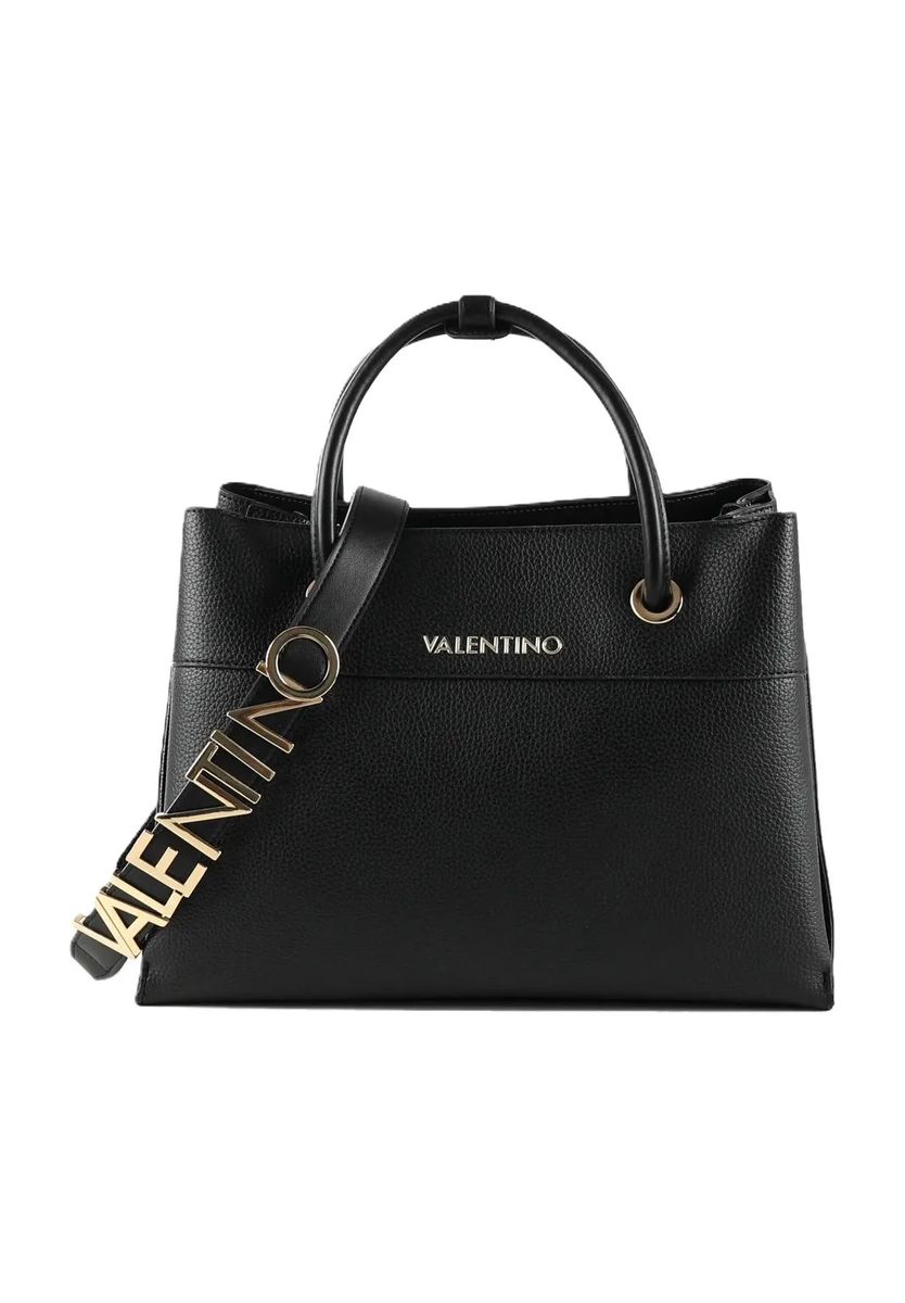 Strukturierte Handtasche Alexia mit Logogurt