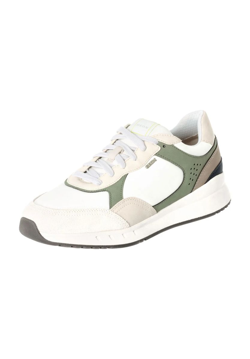 Low-Top-Sneaker im Materialmix