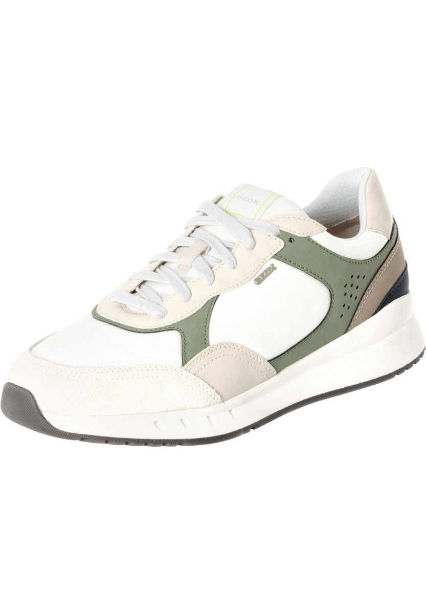Low-Top-Sneaker im Materialmix