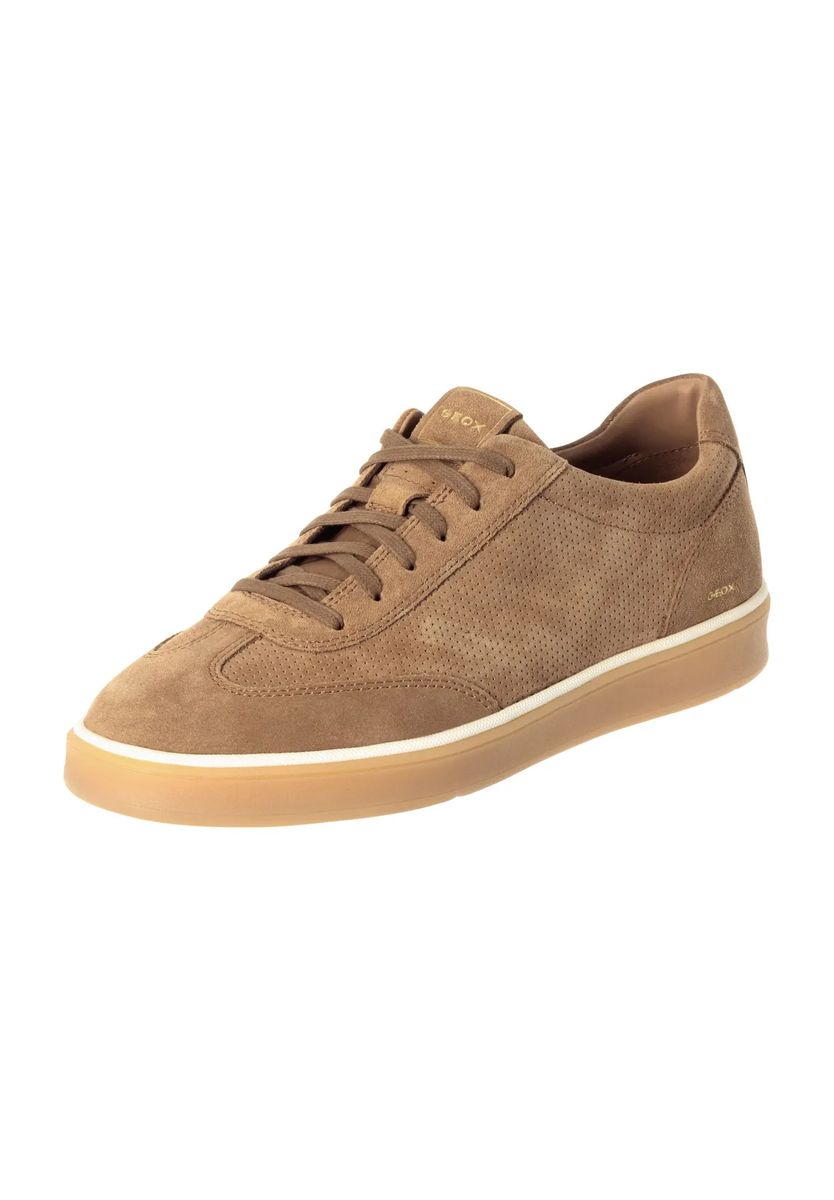 Perforierte Low-Top-Wildledersneaker