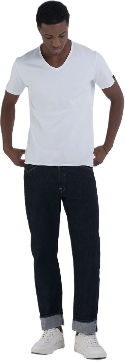 Klassisches T-Shirt mit V-Ausschnitt