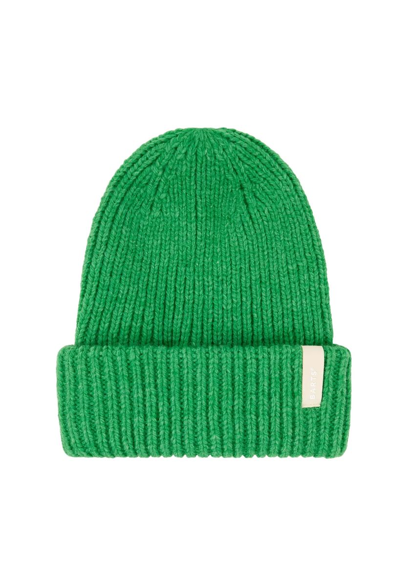 Rippstrick-Beanie mit Umschlag