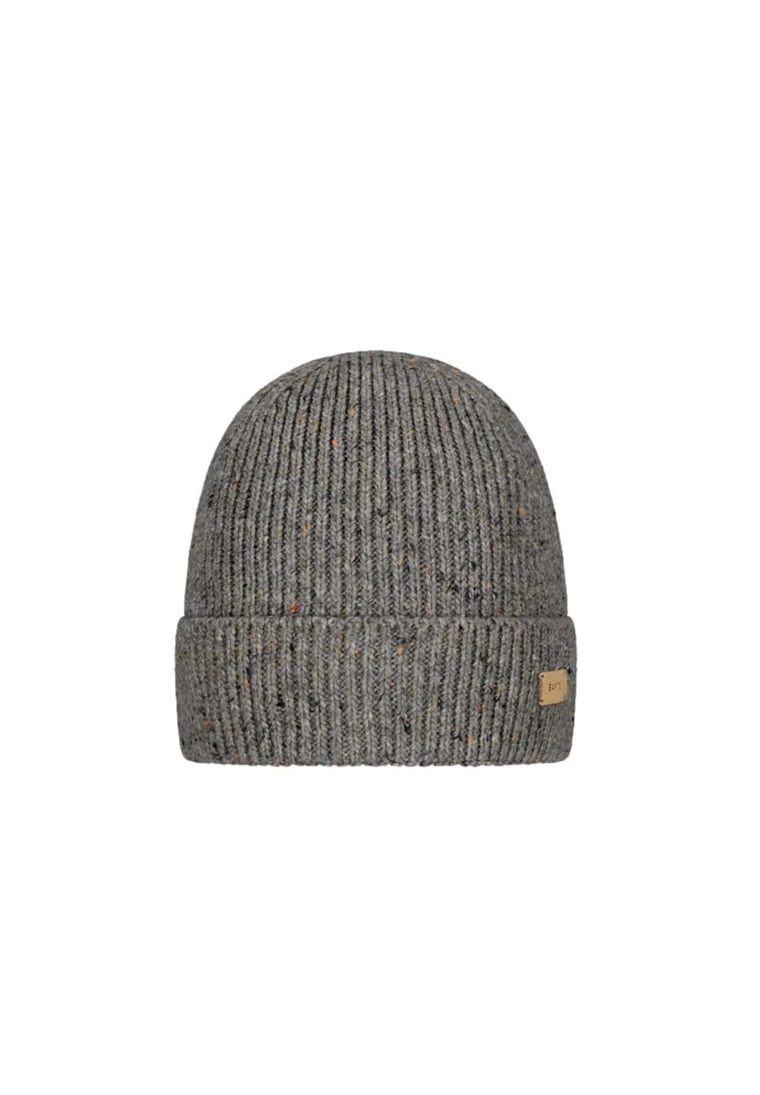 Rippstrick-Beanie mit Donegal-Muster