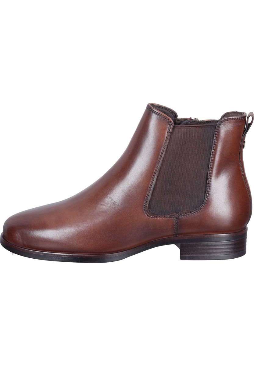 Klassische braune Chelsea-Stiefel aus Leder