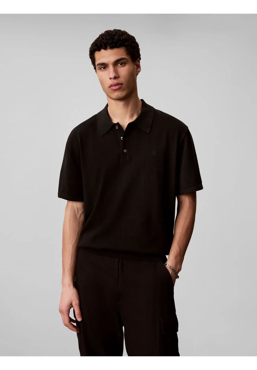 Gerade geschnittenes Baumwoll-Poloshirt