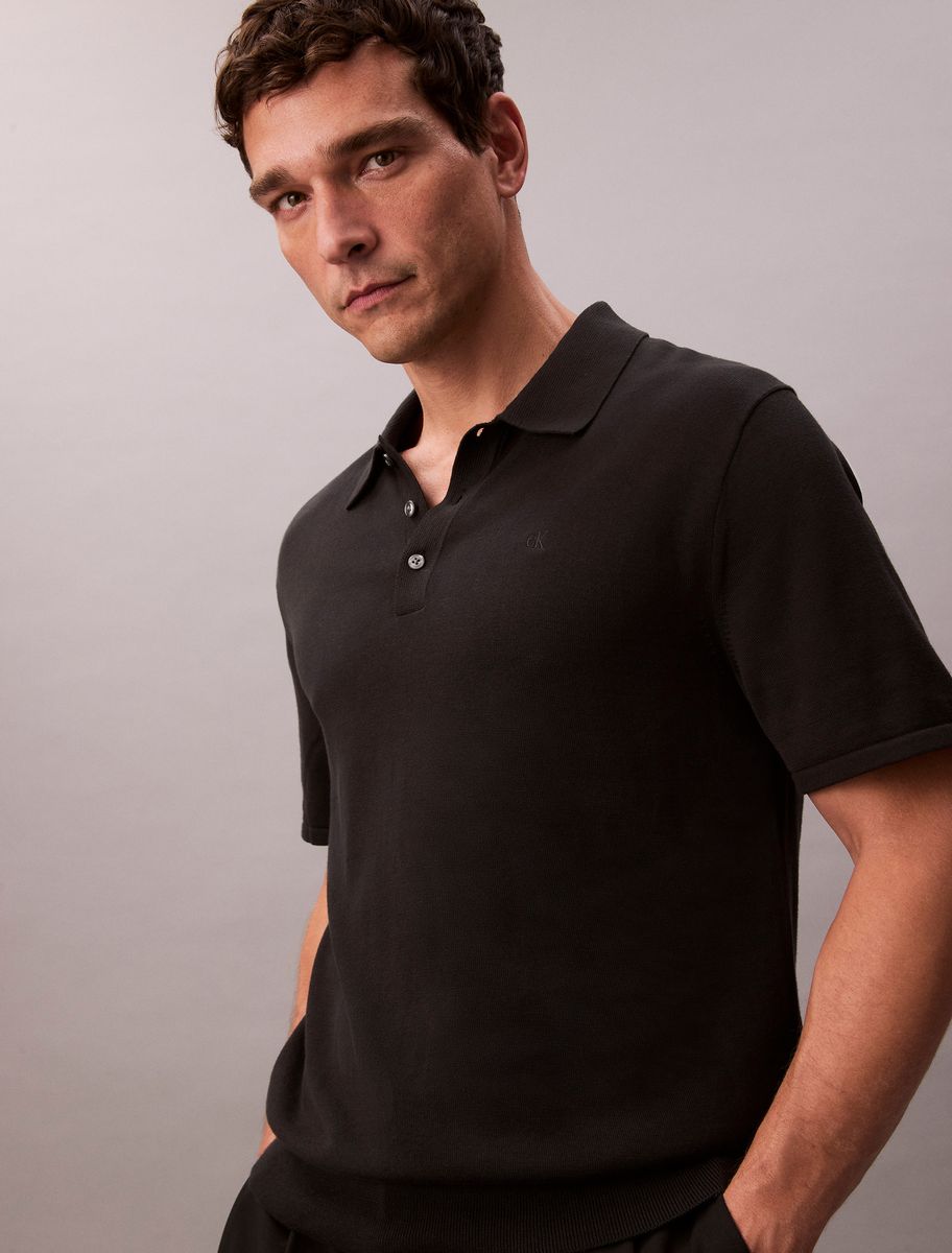 Gerade geschnittenes Baumwoll-Poloshirt