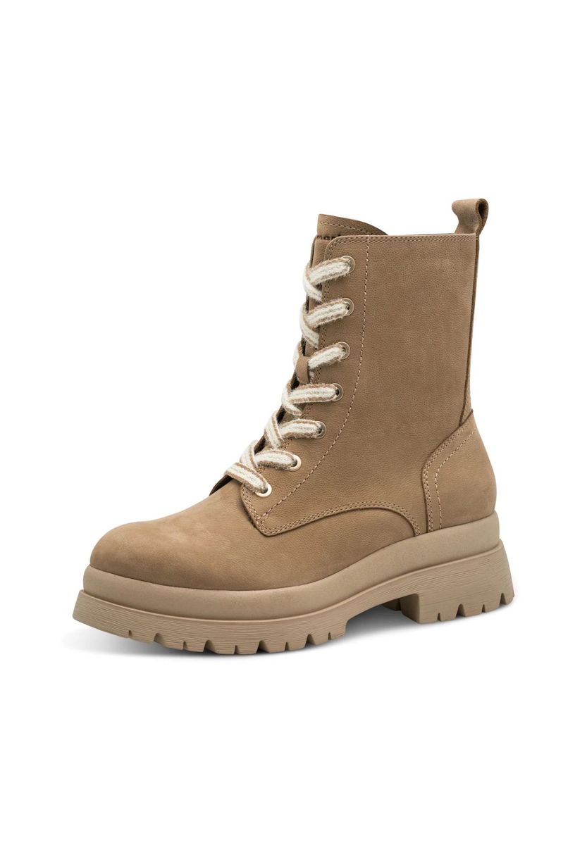 Schnürstiefelette aus Leder