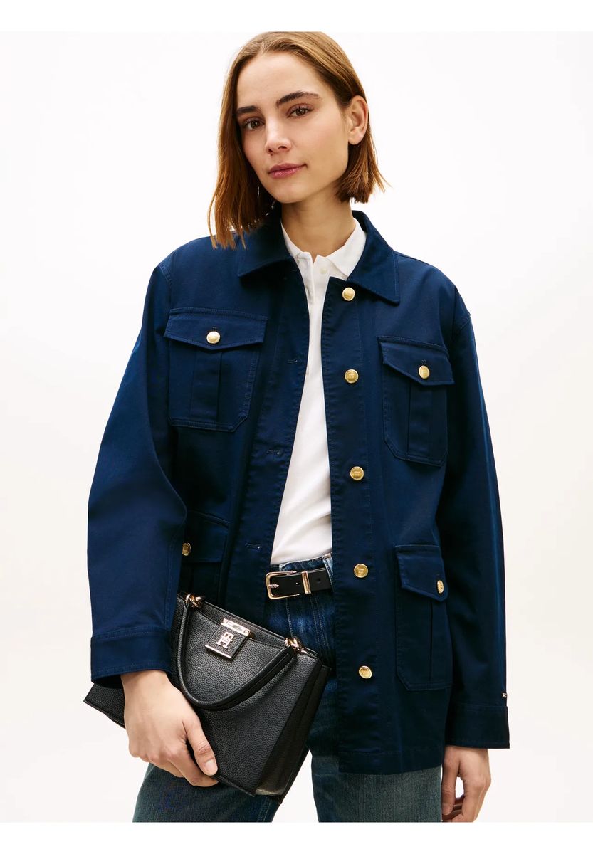 Strukturierte Shopper-Tasche mit Emblem