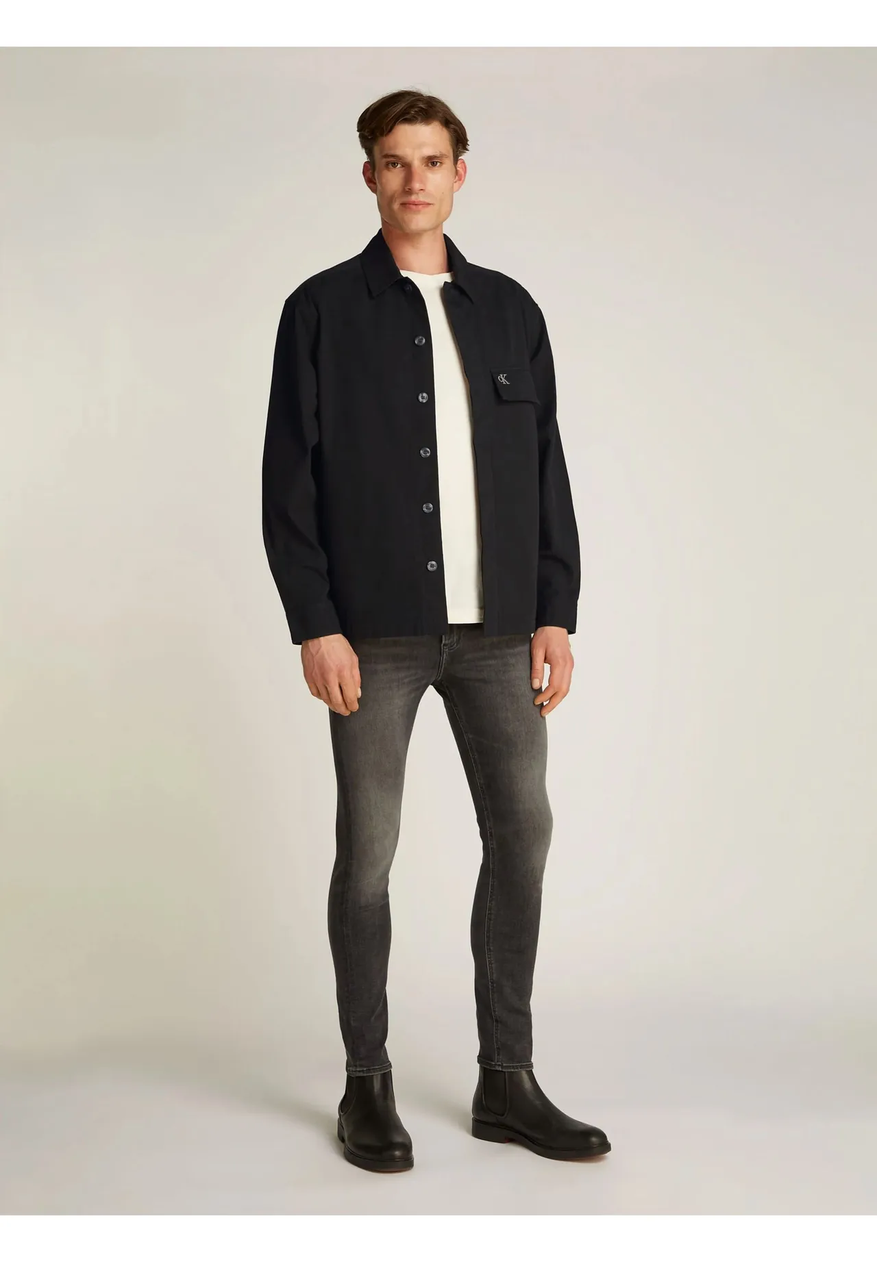 Minimalistisches Baumwoll-Overshirt