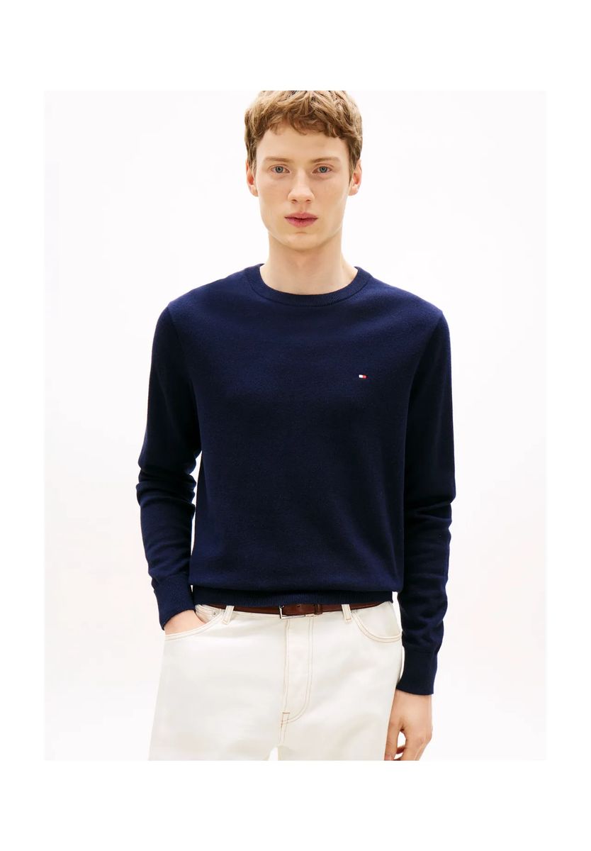 Klassischer Rundhals-Strickpullover