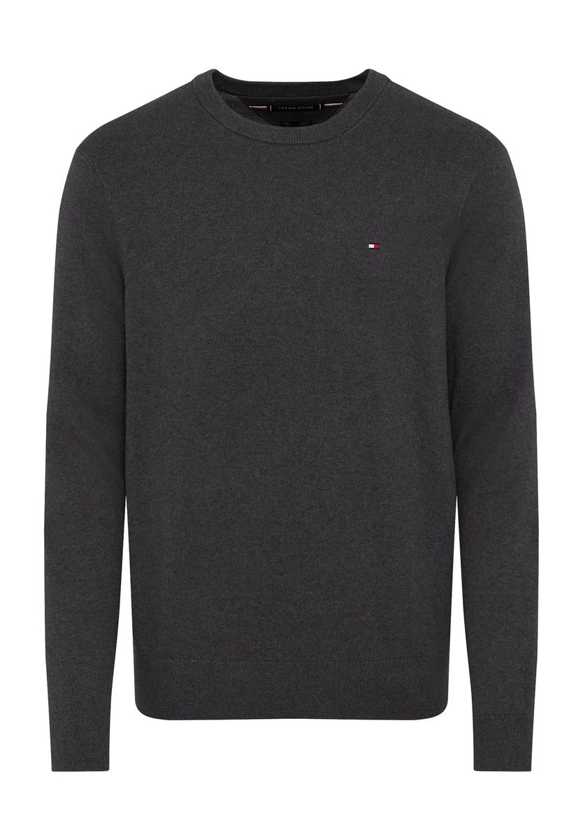 Klassischer Strickpullover mit Rundhalsausschnitt