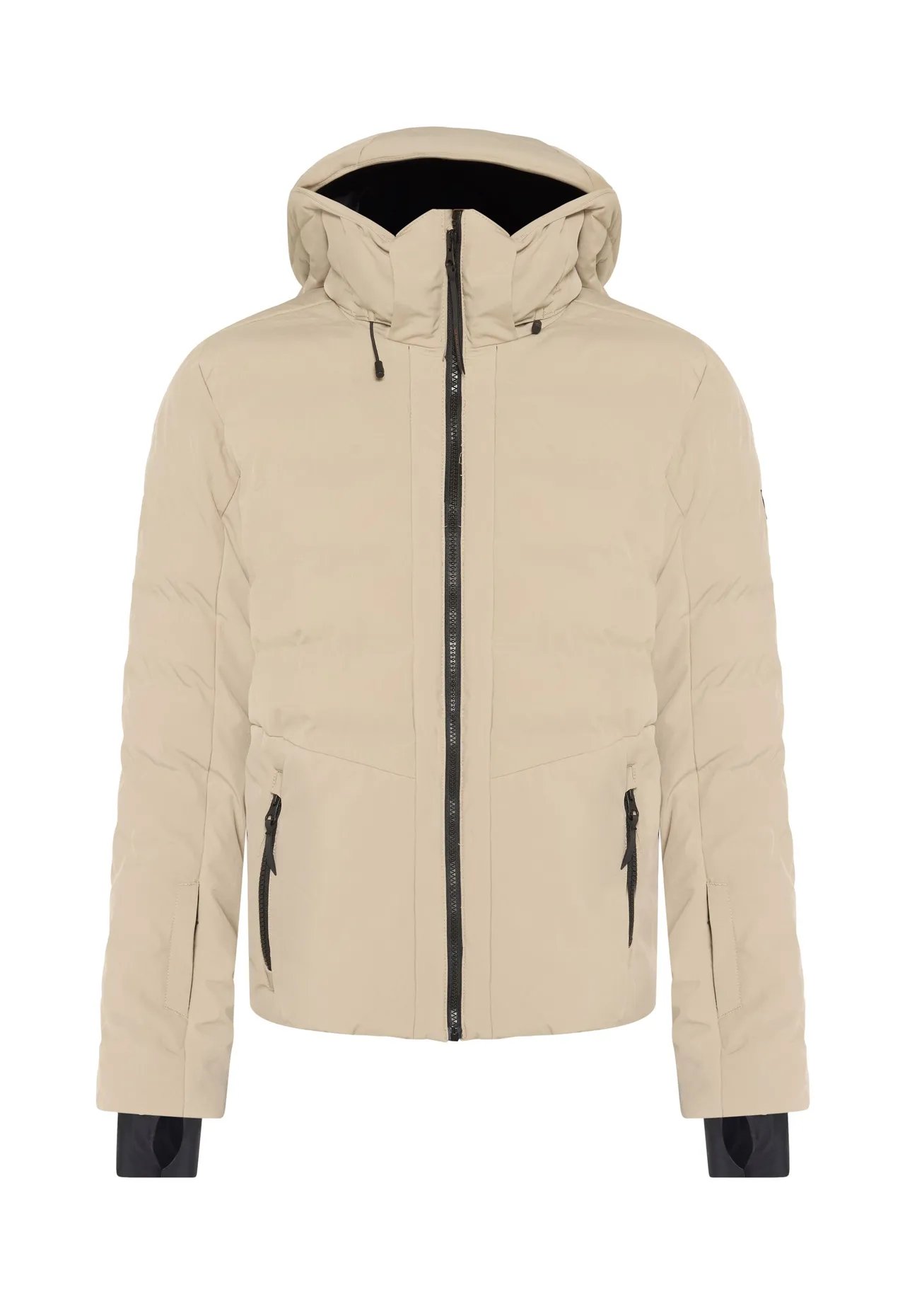 Gesteppte Outdoor Winterjacke mit Kapuze