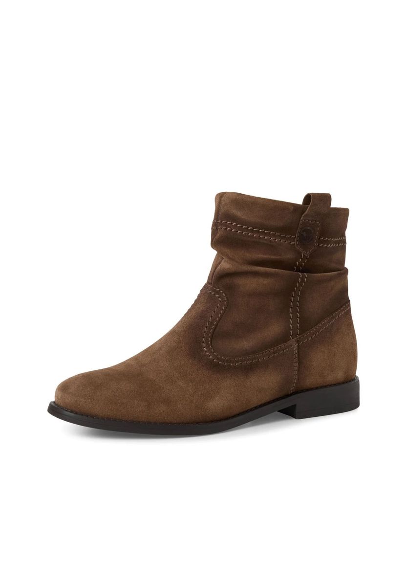 Braune Wildleder Western Stiefeletten