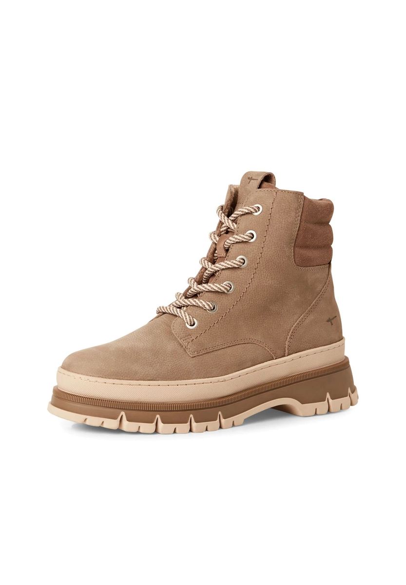 Leder-Schnürstiefeletten