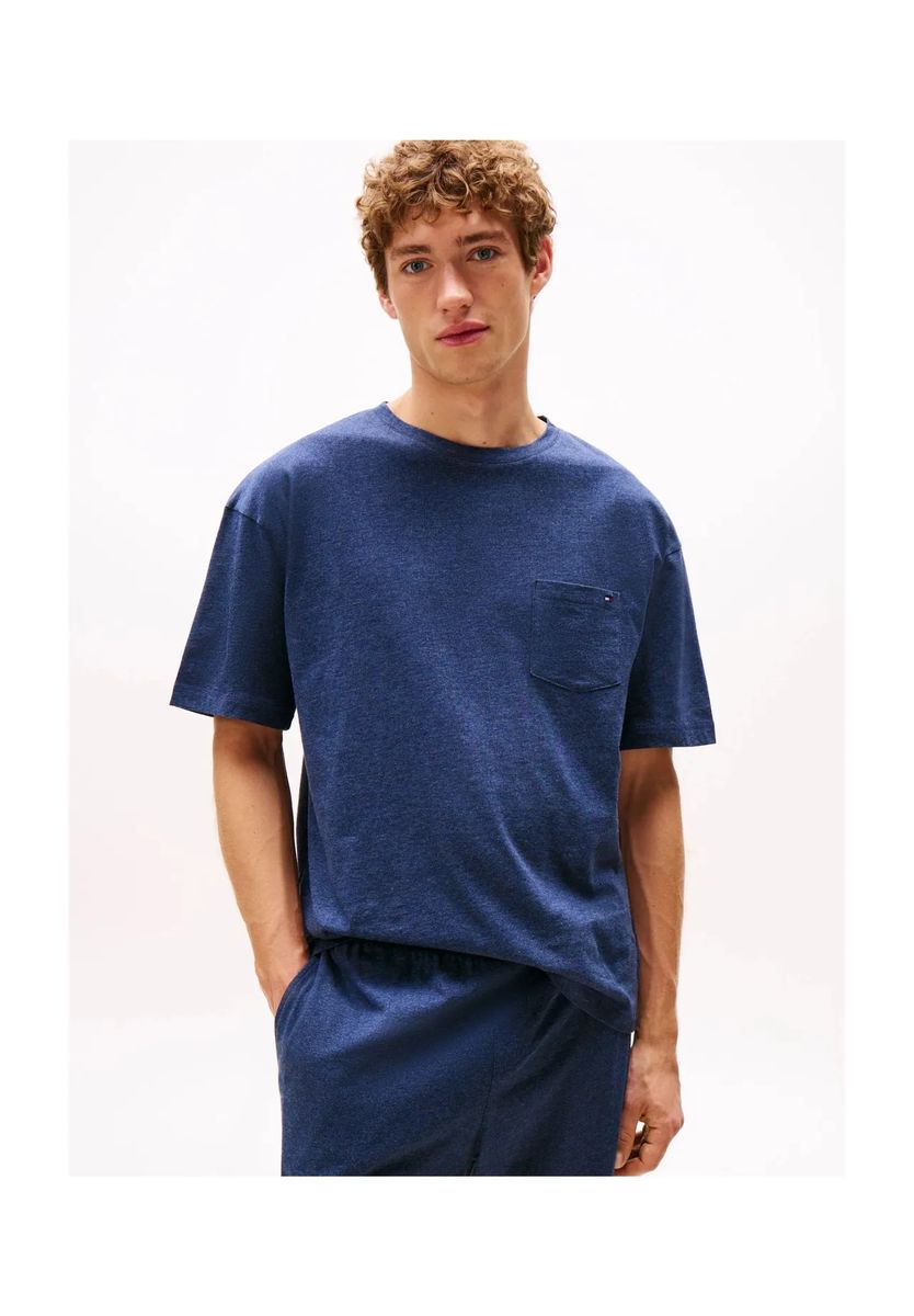 Lounge-T-Shirt mit Brusttasche