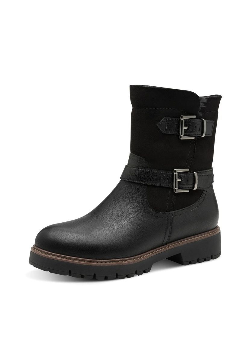 Tamaris Winterstiefeletten, Leder, für Damen, schwarz, 40