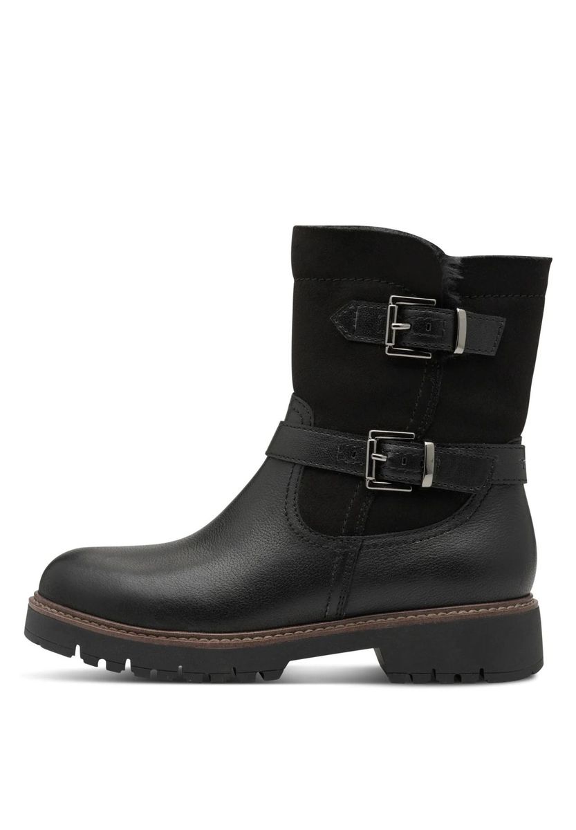 Tamaris Winterstiefeletten, Leder, für Damen, schwarz, 40