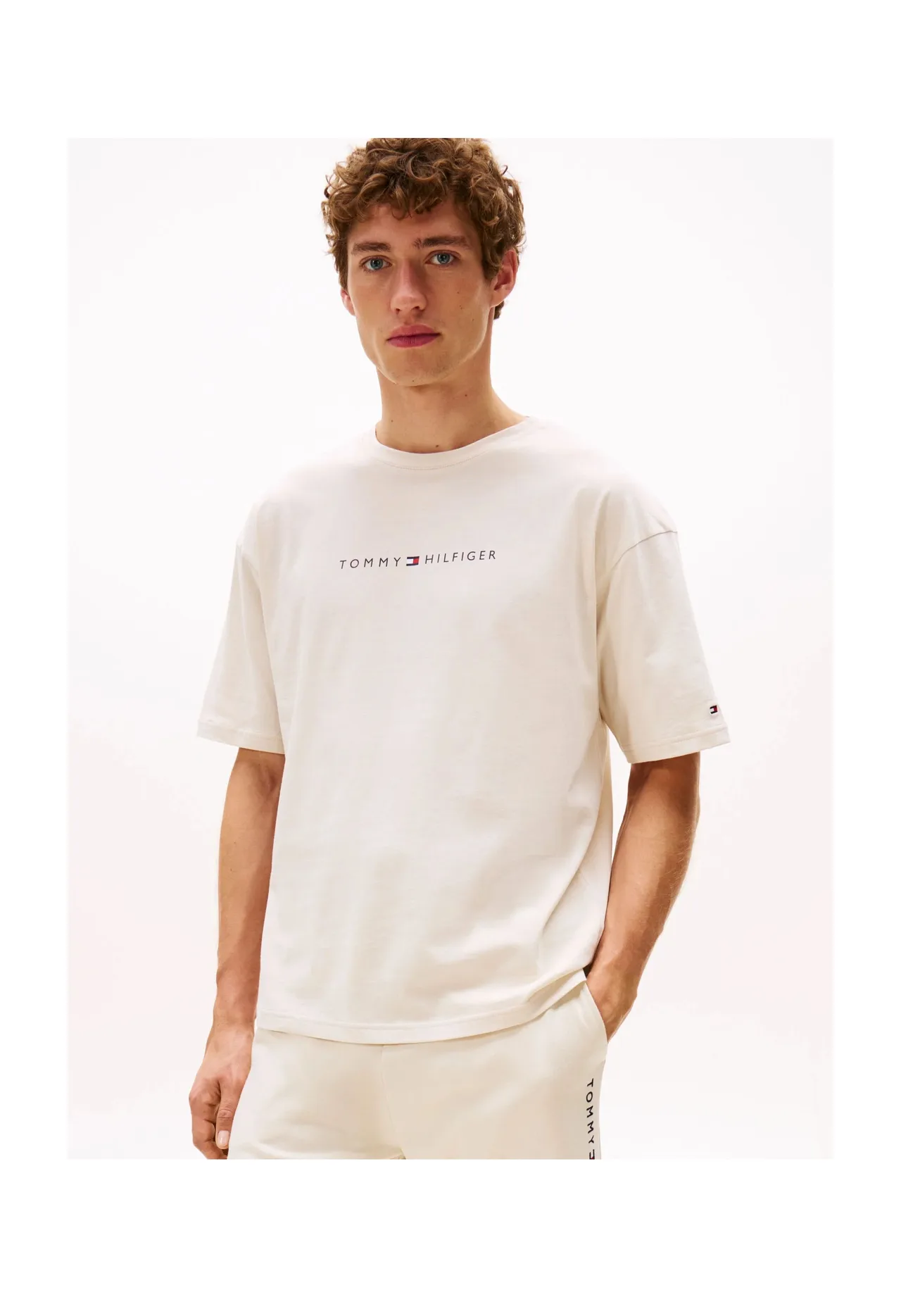Lässiges Loungewear-T-Shirt aus Baumwolle