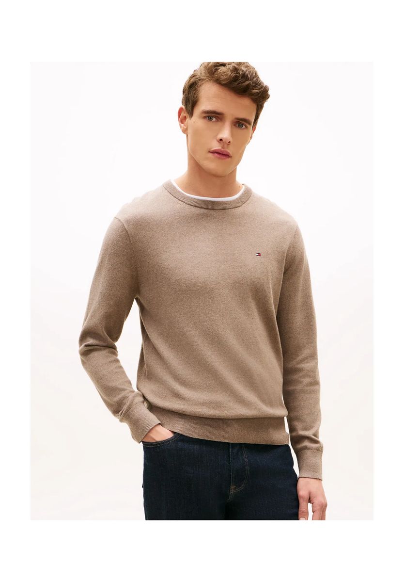 Klassischer Rundhals-Strickpullover