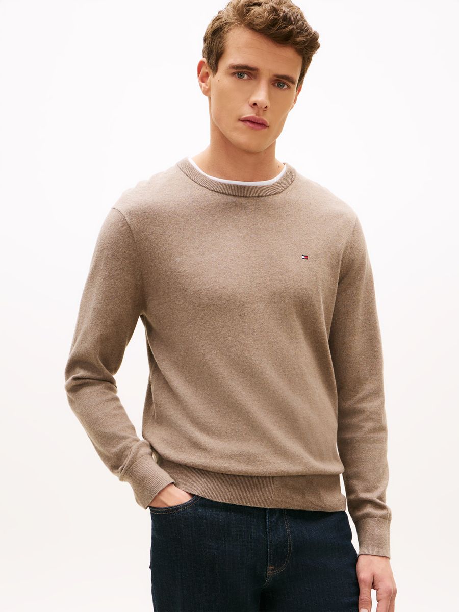 Klassischer Rundhals-Strickpullover