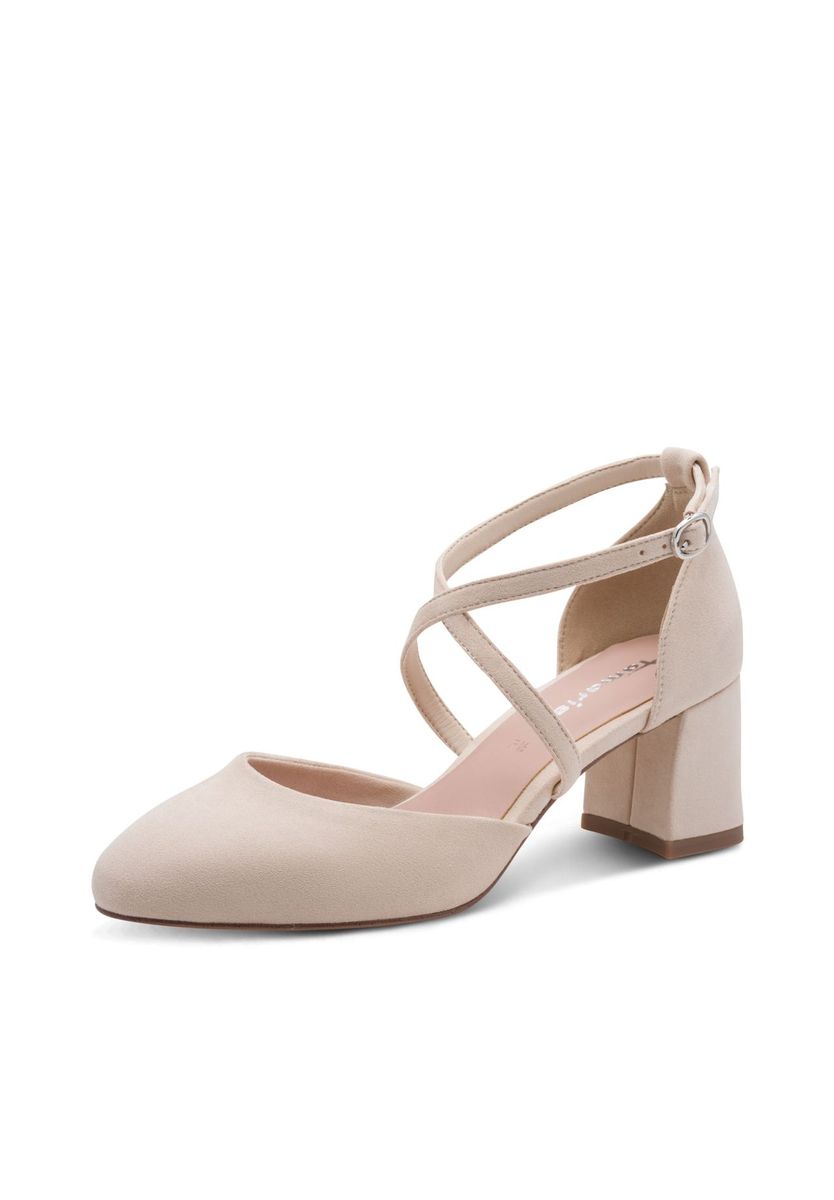 Knöchelriemen Pumps mit Blockabsatz