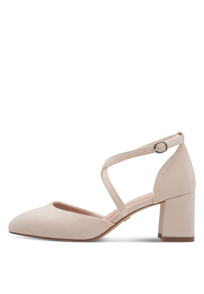 Knöchelriemen Pumps mit Blockabsatz