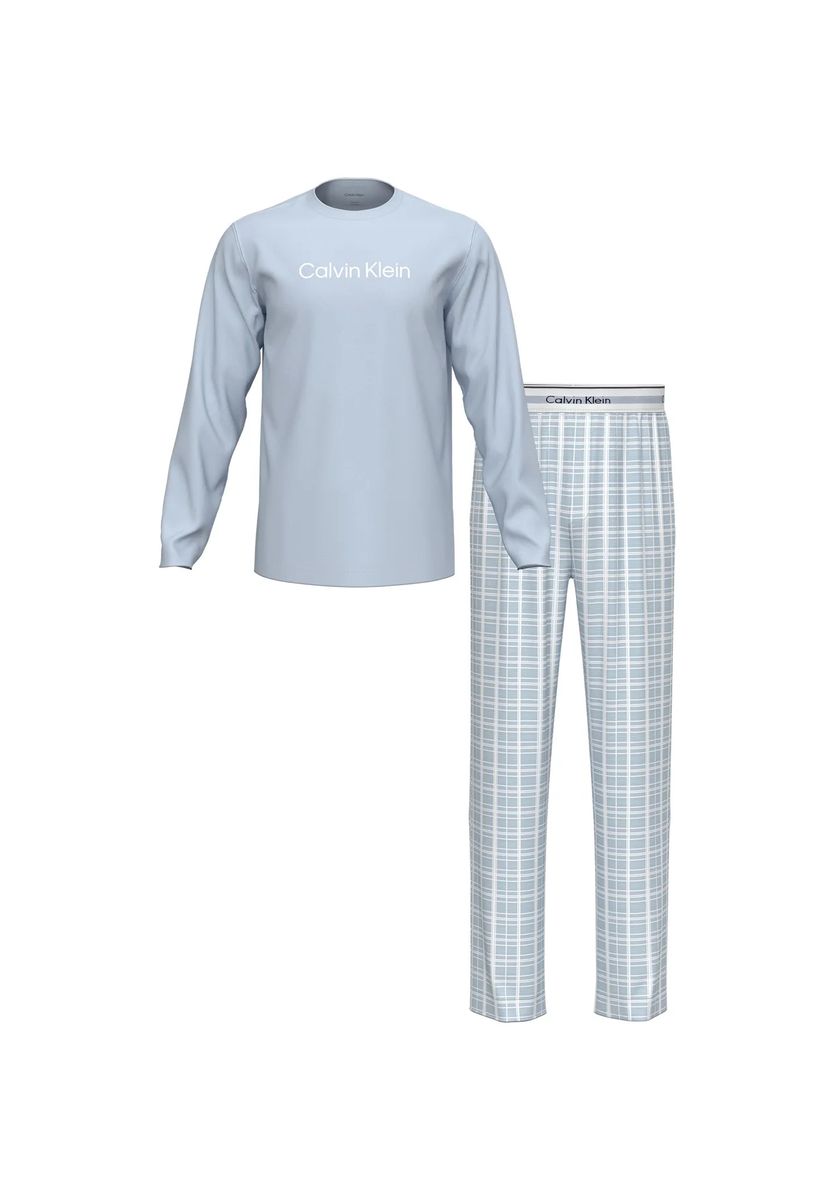 Langarm-Schlafanzug mit Logo-Print