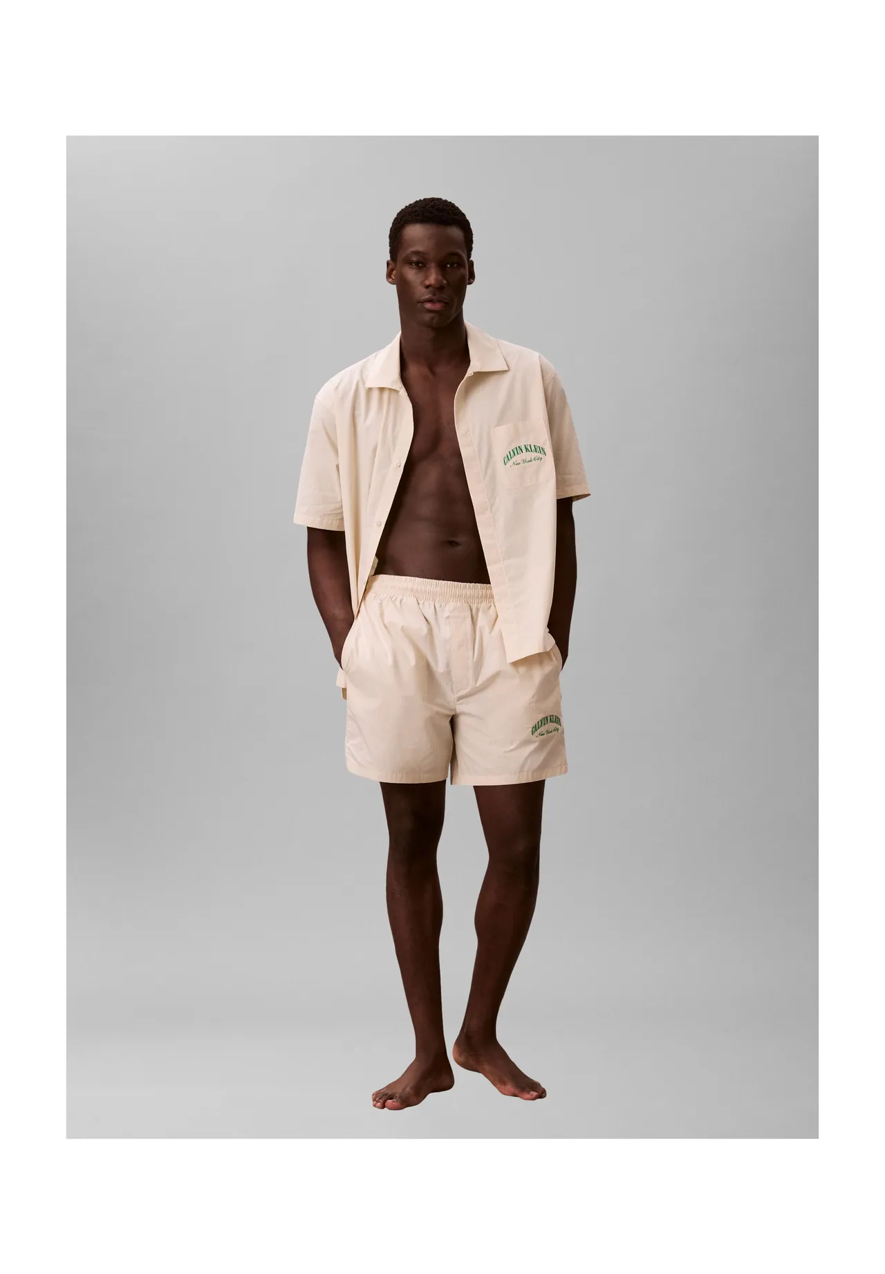 Schlafshorts mit Gummibund und Taschen