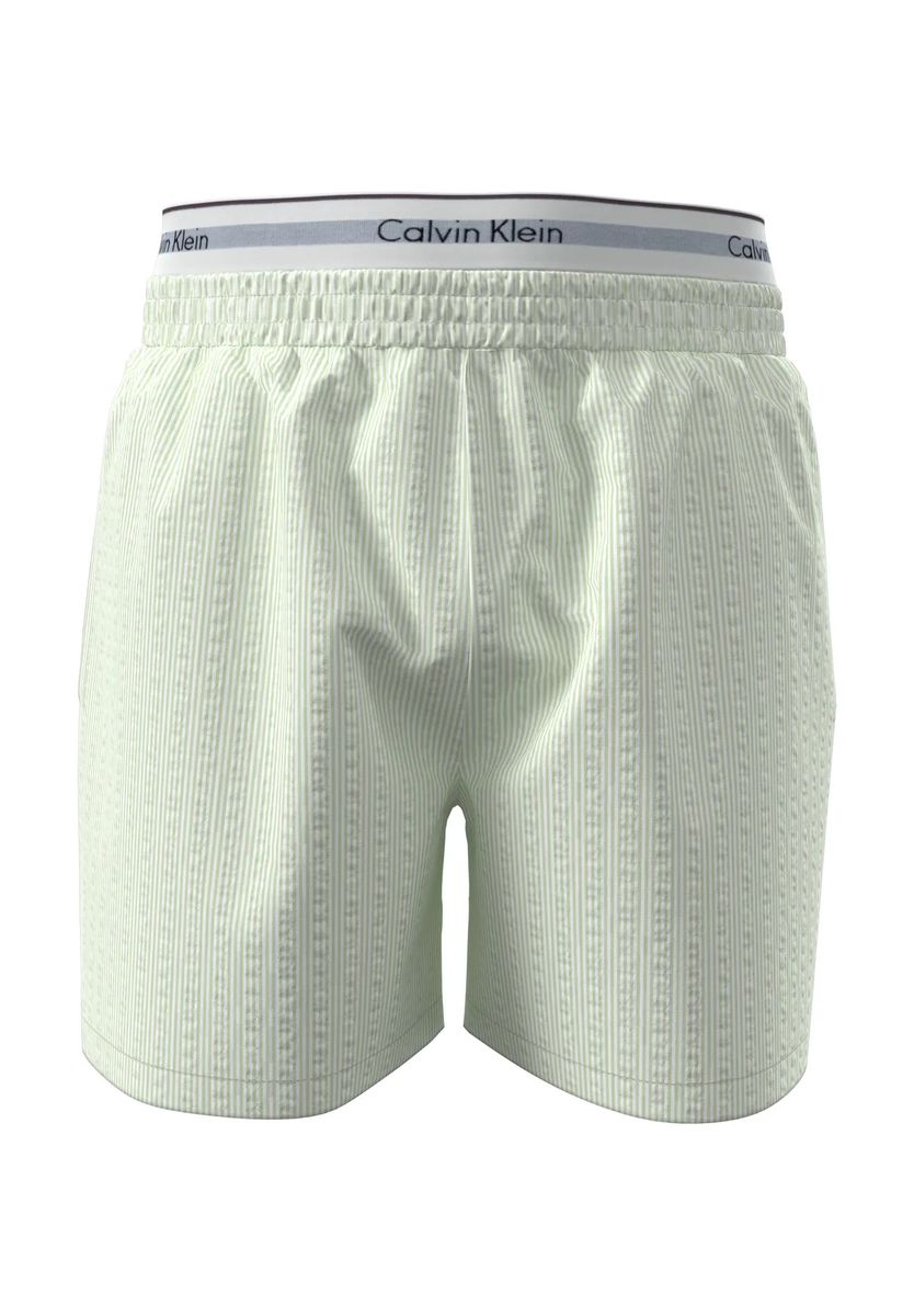 Schlafshorts mit Seersucker-Muster