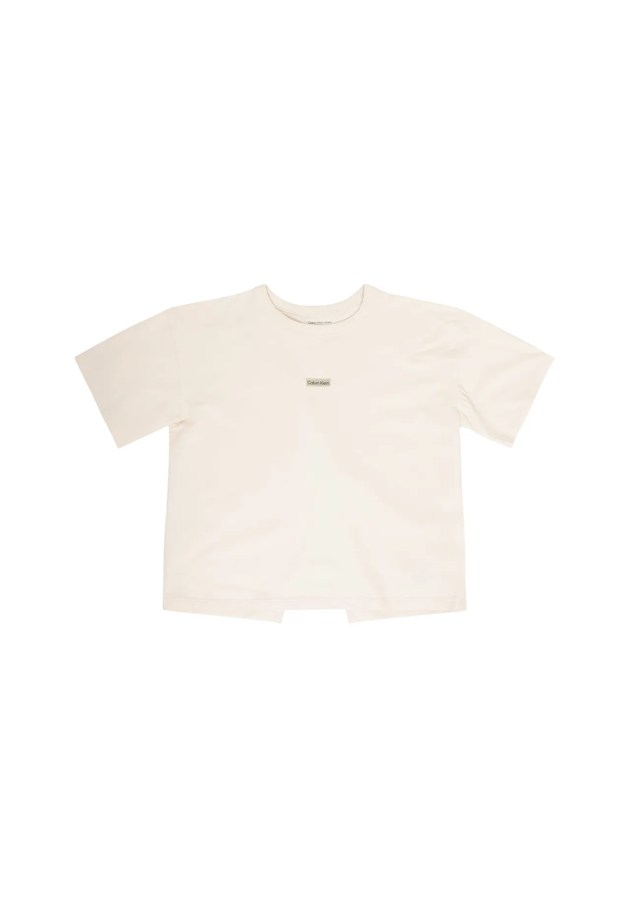 Boxiges Logo-T-Shirt mit Rundhals