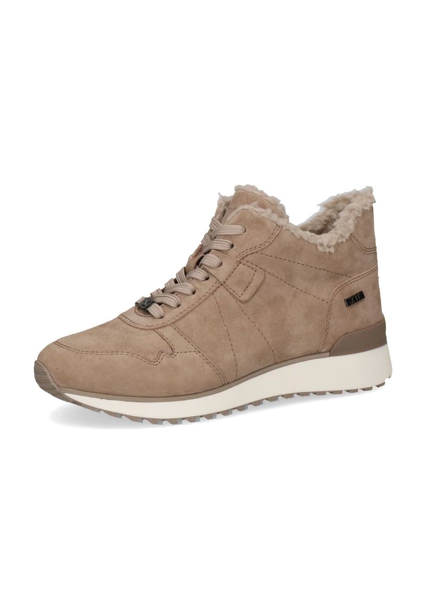 Bequemer gefütterter Wildleder Mid-Top Sneaker