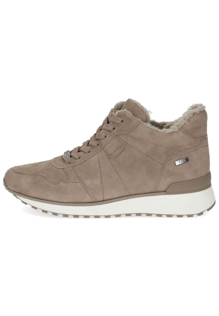 Bequemer gefütterter Wildleder Mid-Top Sneaker