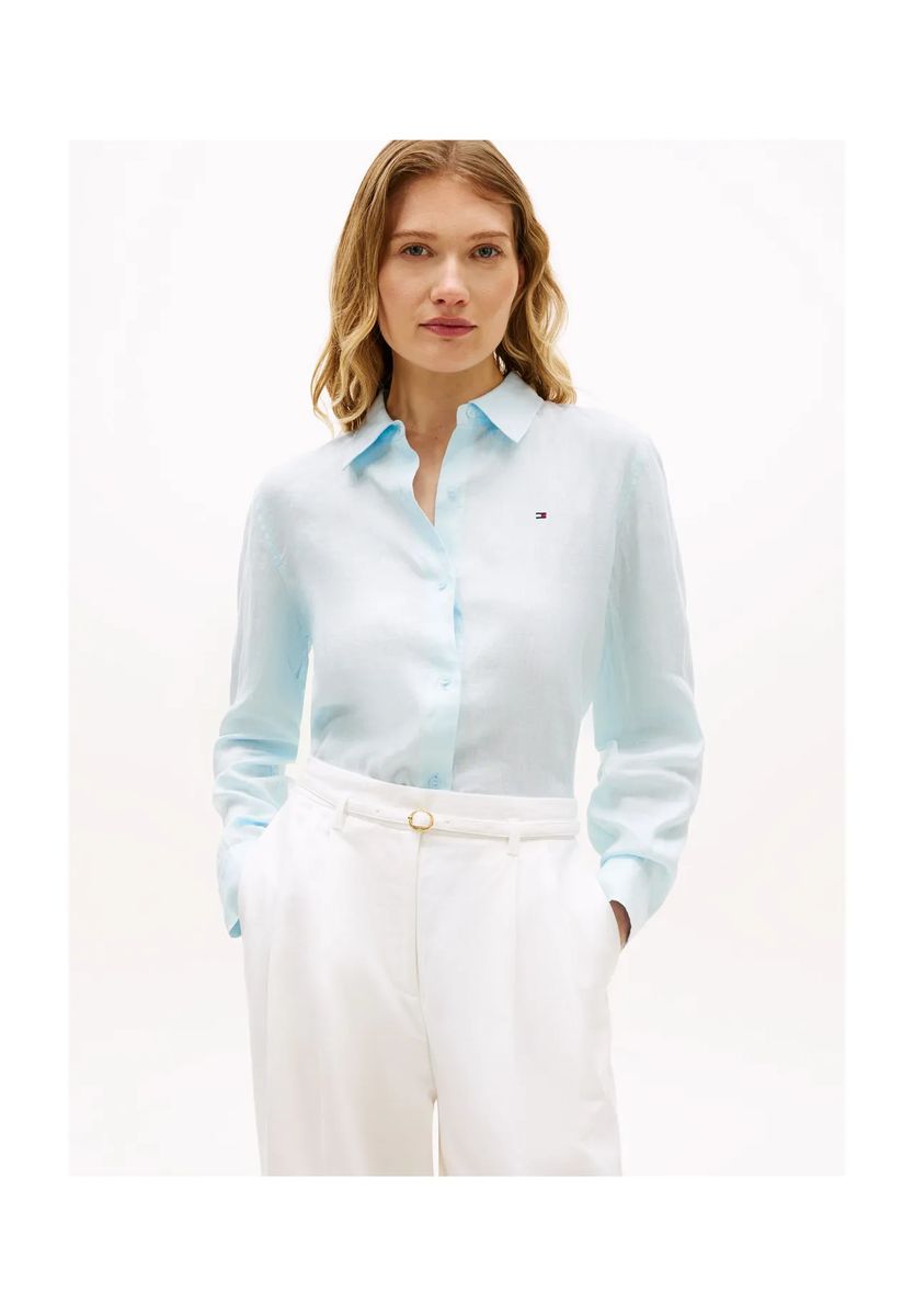 Lässige Leinenbluse mit Relaxed-Fit