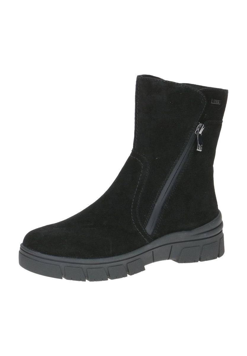 Schwarze Wildleder-Stiefeletten für Damen