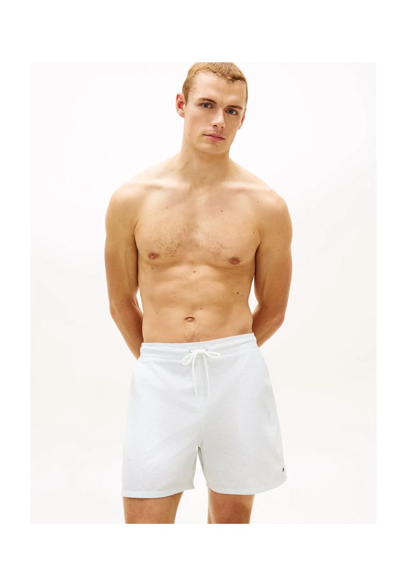 Strukturierte Seersucker-Badeshorts