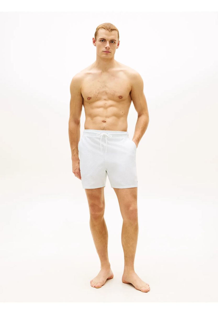 Strukturierte Seersucker-Badeshorts