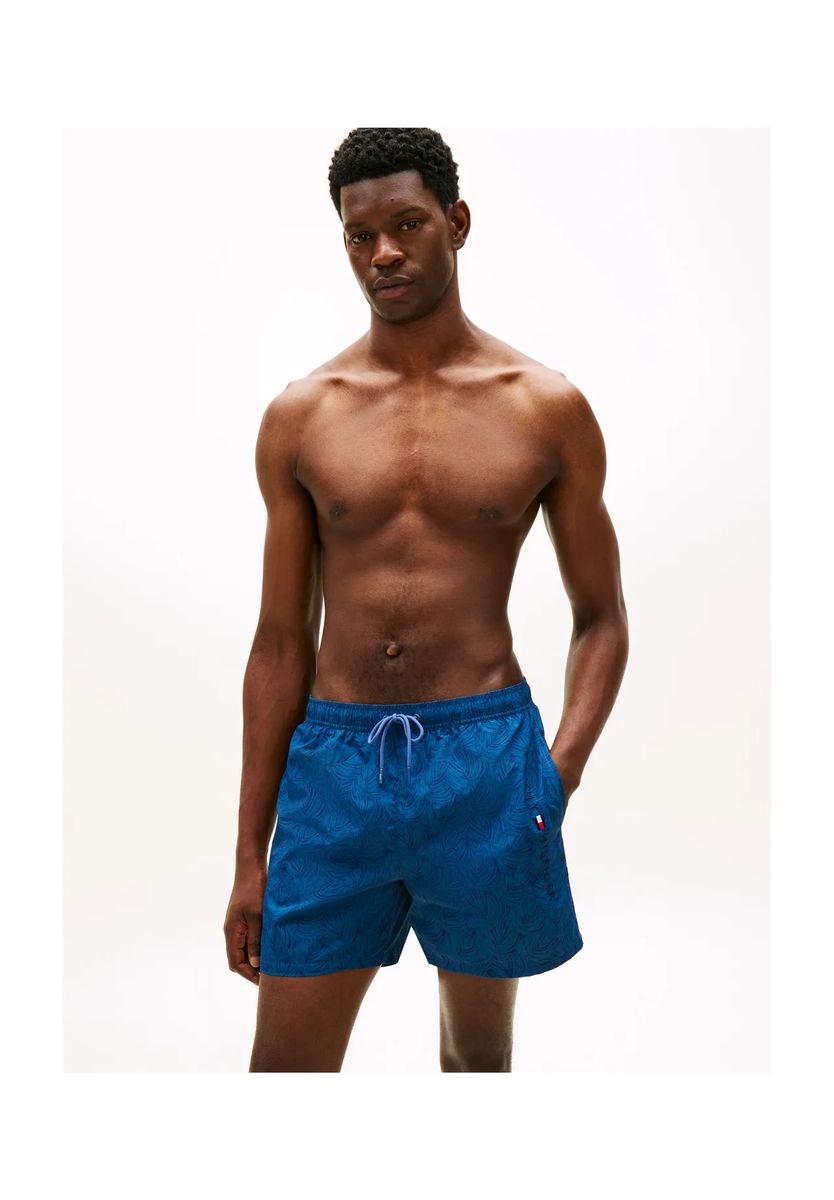 Badeshorts mit Palmenmuster