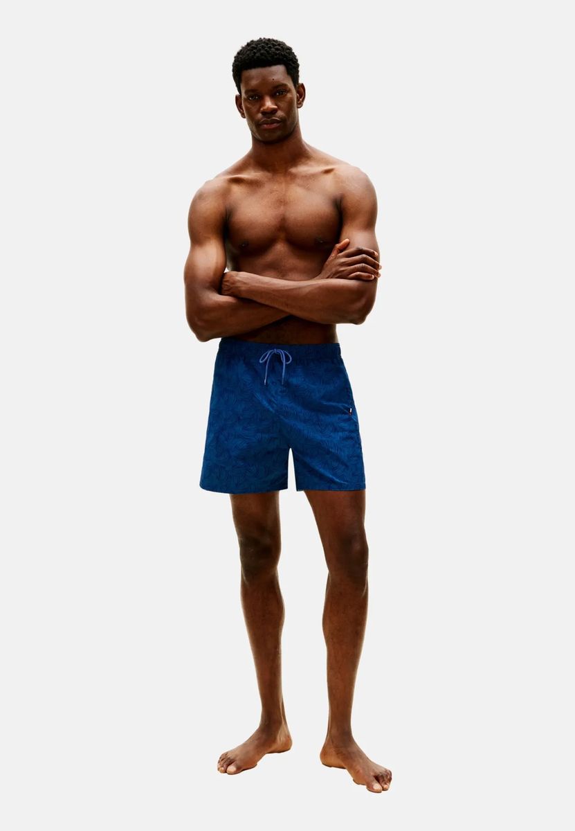 Badeshorts mit Palmenmuster