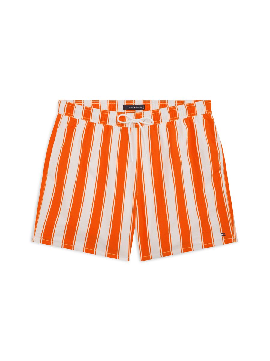 Vertikal gestreifte Badeshorts
