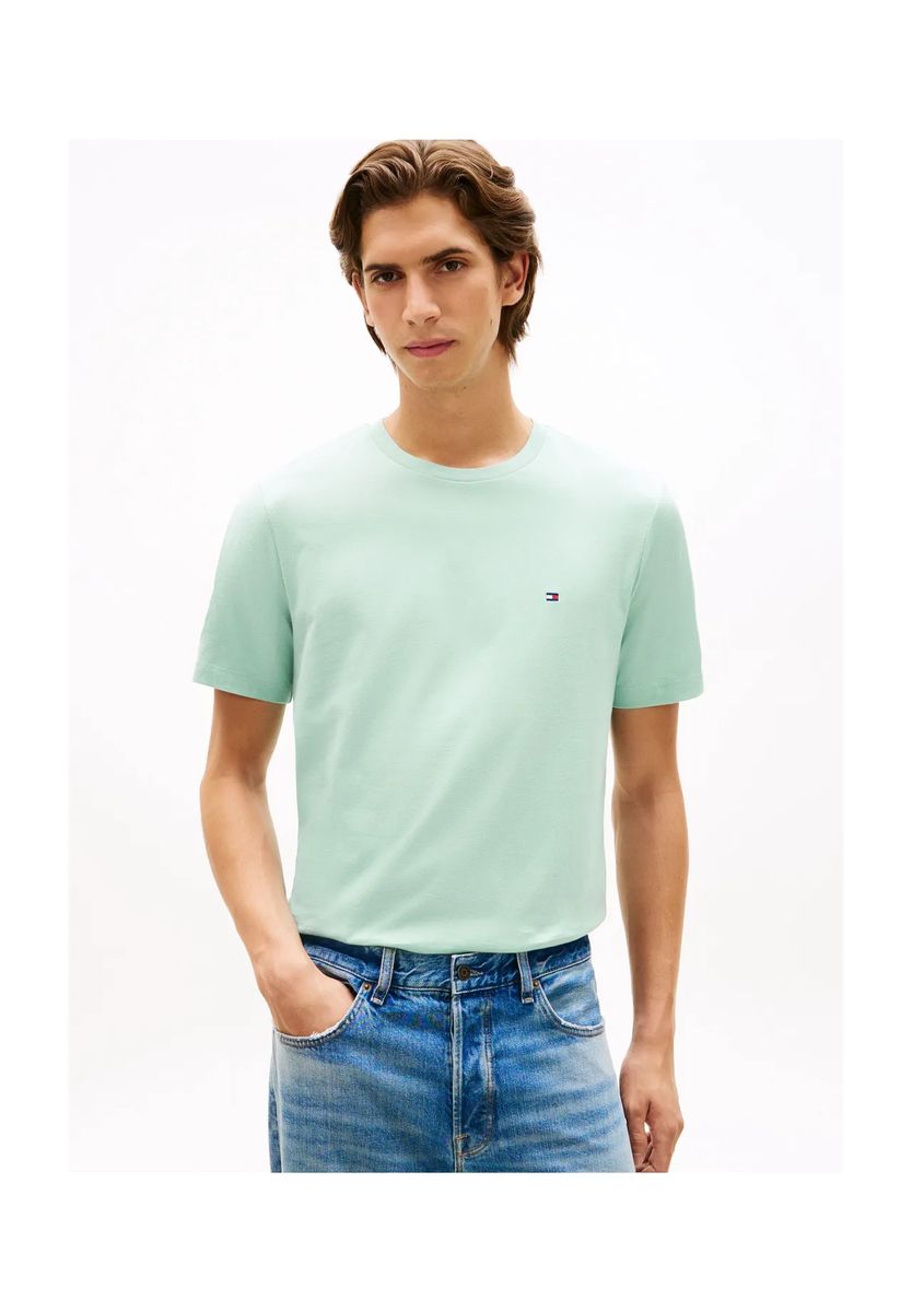 Klassisches Baumwoll-T-Shirt mit Rundhalsausschnitt