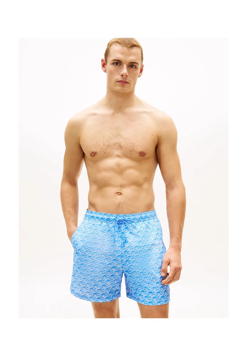 Allover-Skript-Monogramm-Print