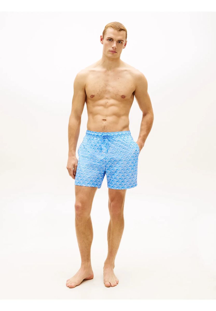 Allover-Skript-Monogramm-Print