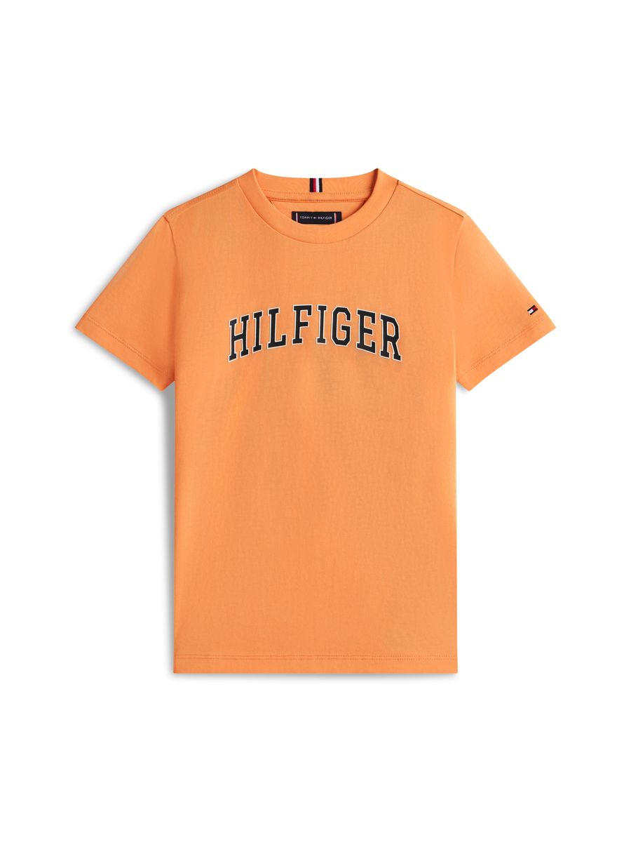 T-Shirt mit bogenförmigem Logo
