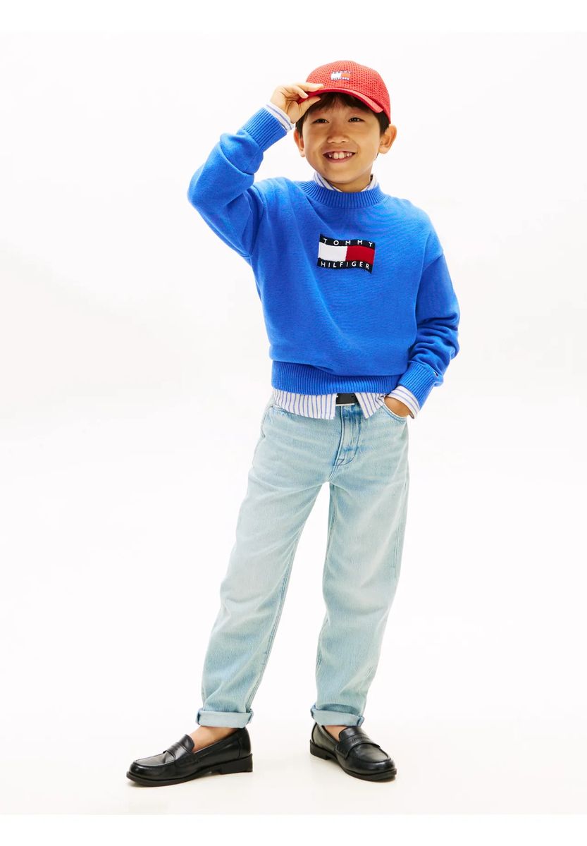 Klassische Jeans in heller Waschung