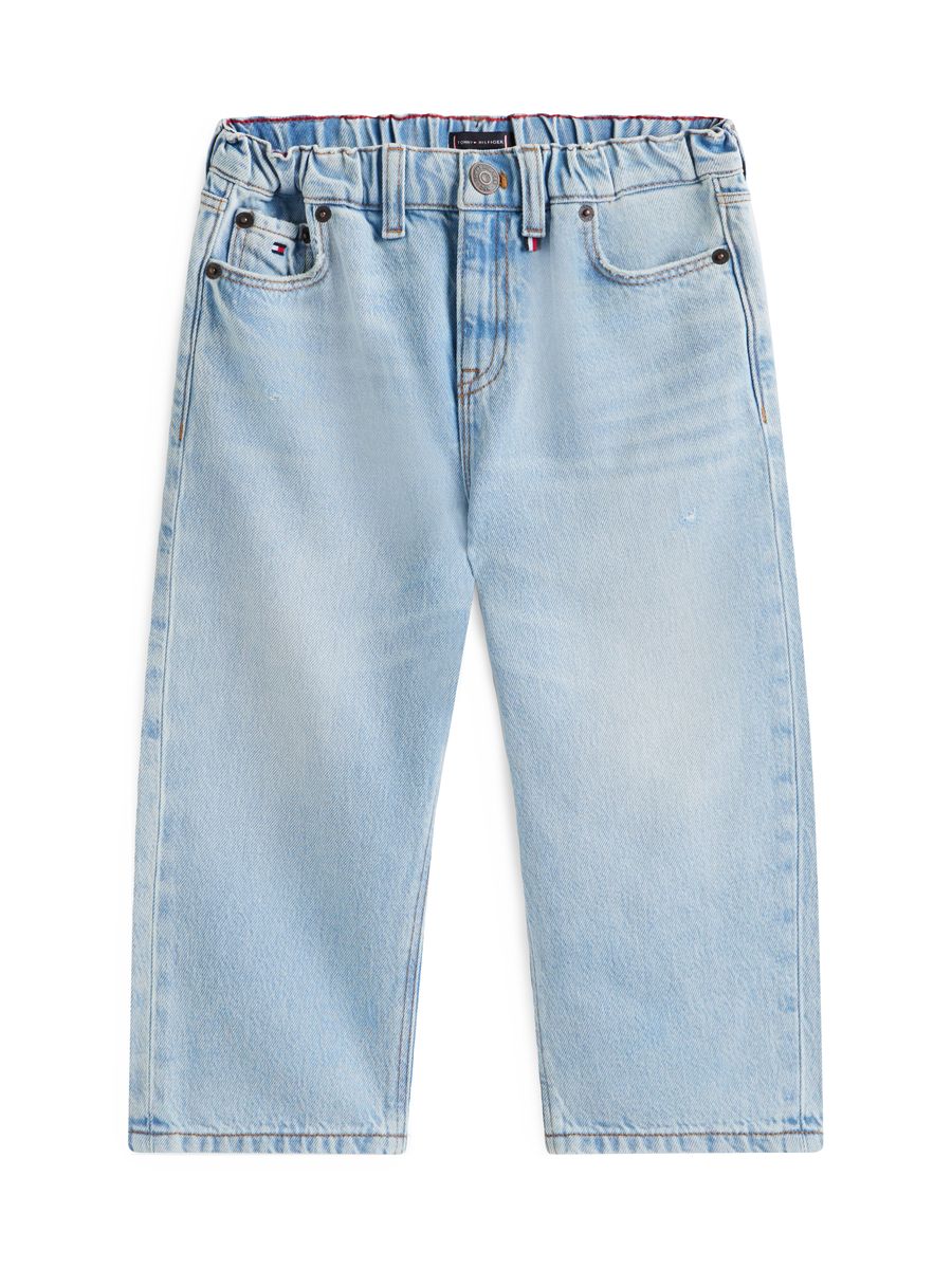 Bequeme Weit Geschnittene Denim-Jeans